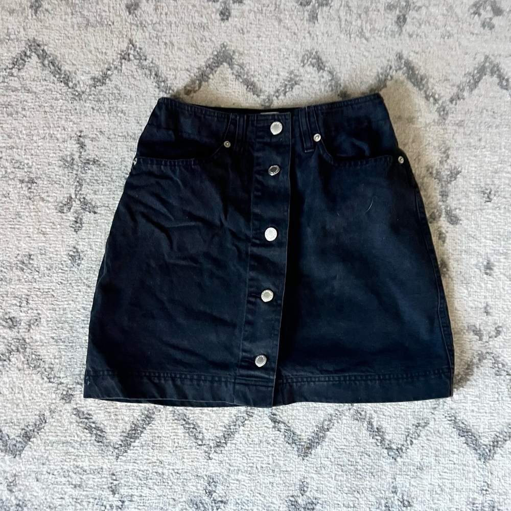*Vintage* 90s/2000s Black Jean Skirt - Moda Intl